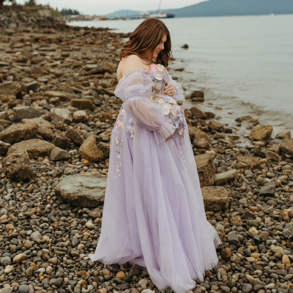 SOLD! Embellished Gown (worn for maternity) enchanted theme